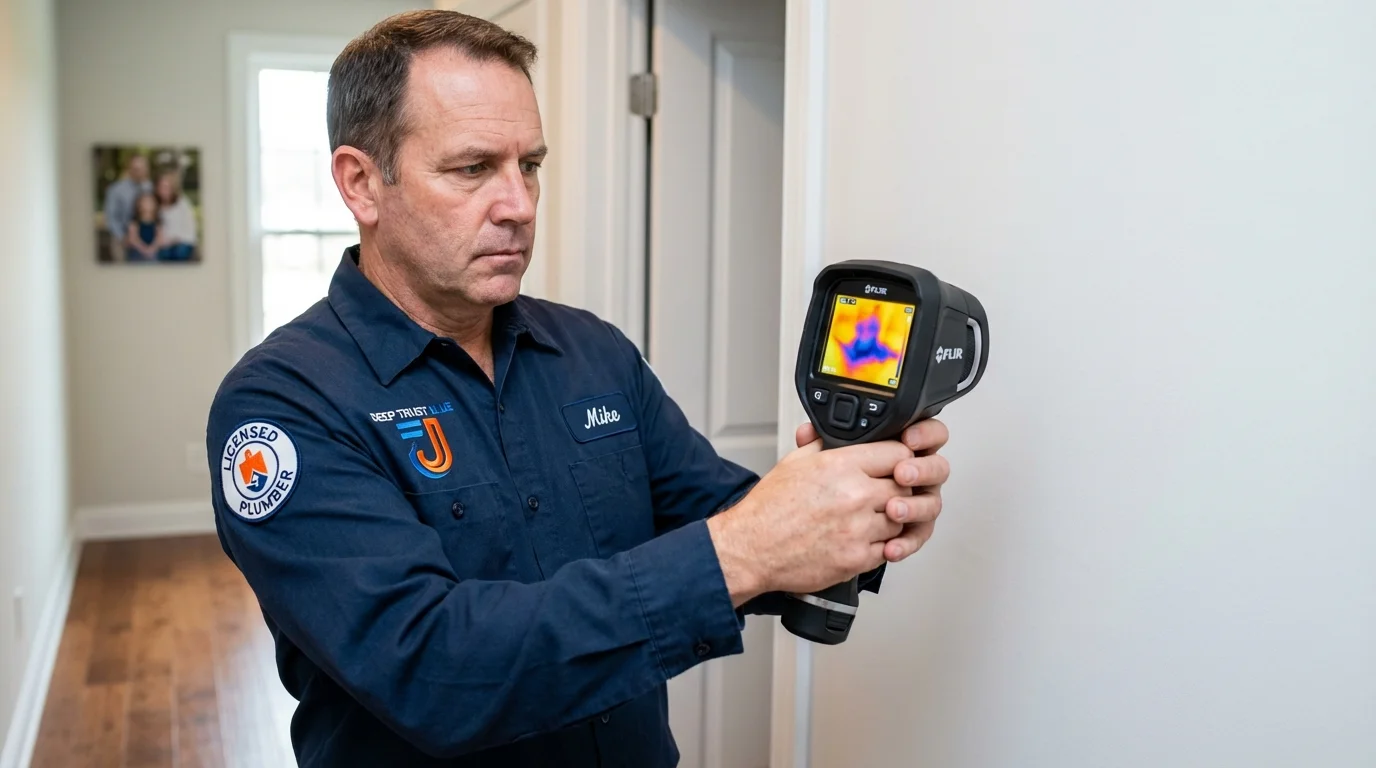 Thermal imaging leak detection by Johns Plumbing LLC in Wright